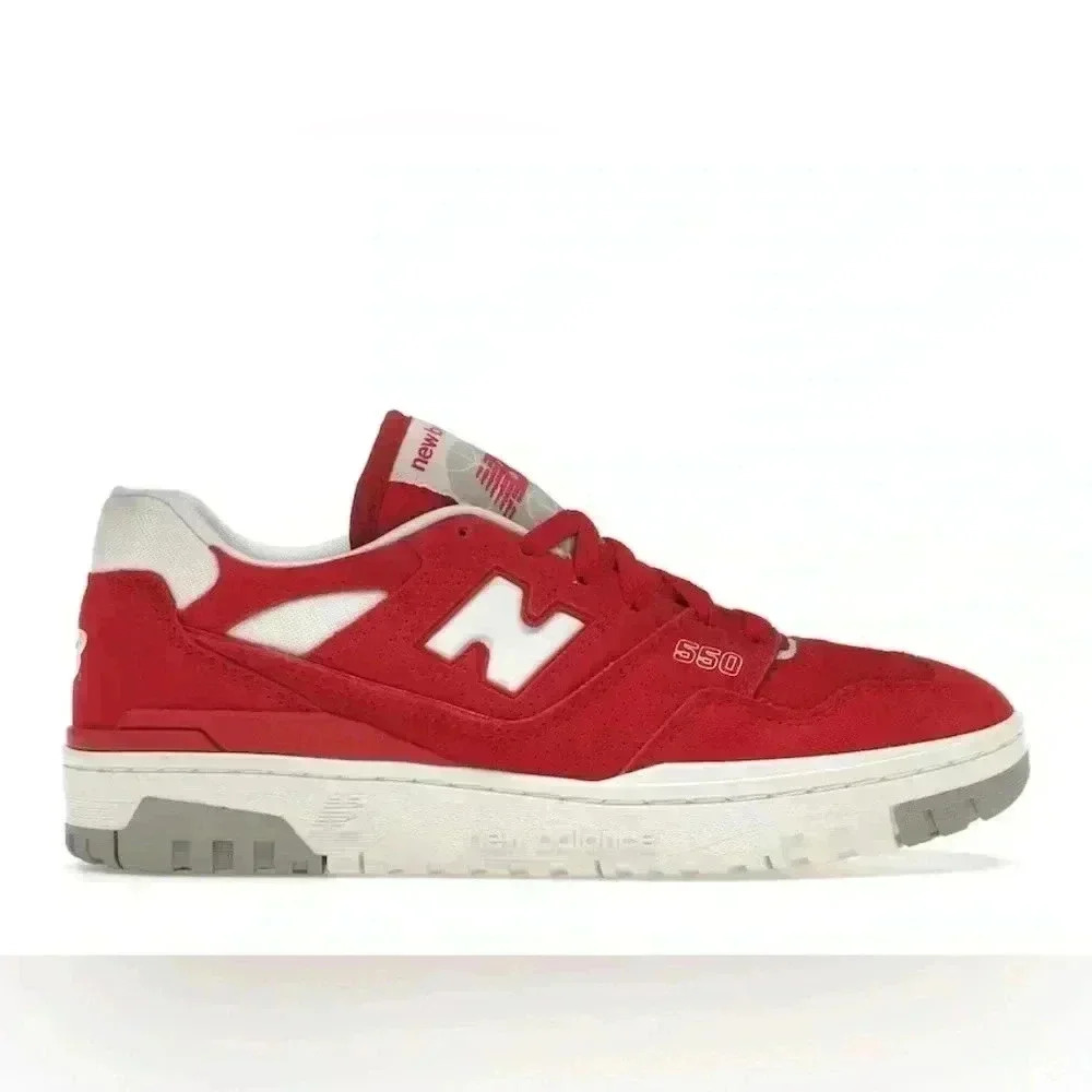 New Balance 550 Suede Pack Team Red
